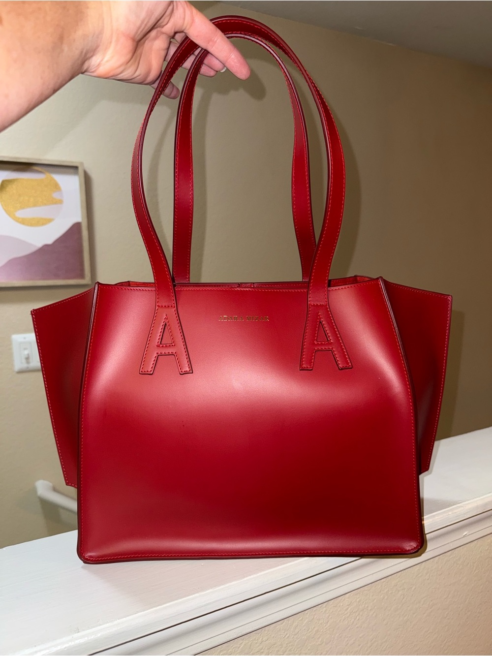 The Misha Tote by Adara Mizar 100% genuine leather made in the USA